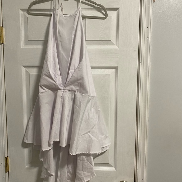 NWT Ashley Stewart l White Peek a Boo Halter Top Size 22 - Picture 1 of 5
